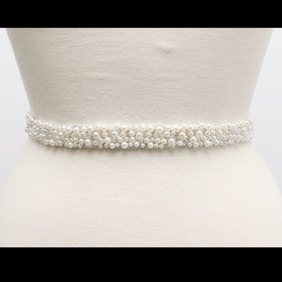 David's Bridal Accessories - pearl bridal belt 💍